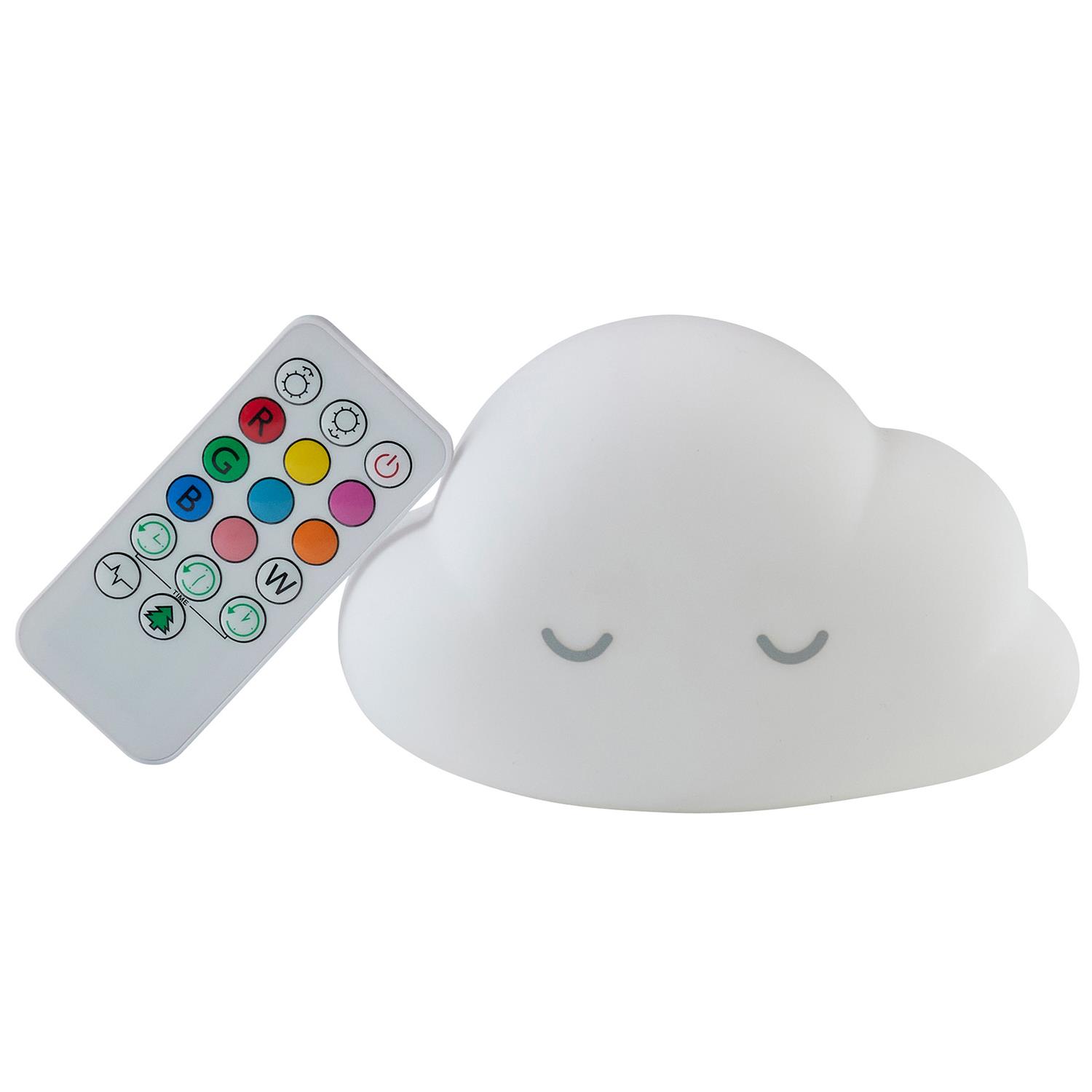 Veilleuse nuage avec télécommande BLANC Nattou