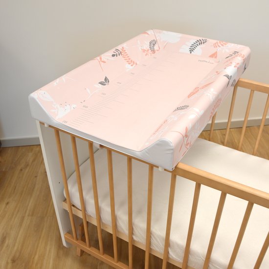 Domiva Plan à langer avec matelas intégré Poeme Peche 50x80 cm Domiva Plan à langer avec matelas intégré Poeme Peche 50x80 cm