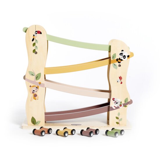 Jouets de rampe de voiture en bois pour 1 Cadeaux de garçon de 2 ans, cadeau