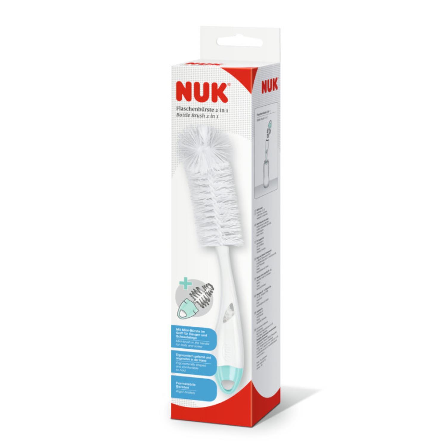 NUK - Goupillon 2en1 MULTICOLORE Nuk