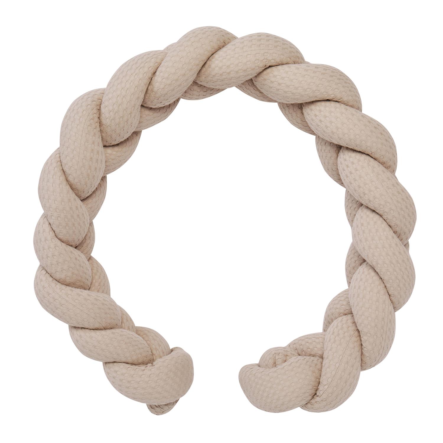 BB & Co - Tresse ouatinée en coton gaufré BEIGE BB&Co
