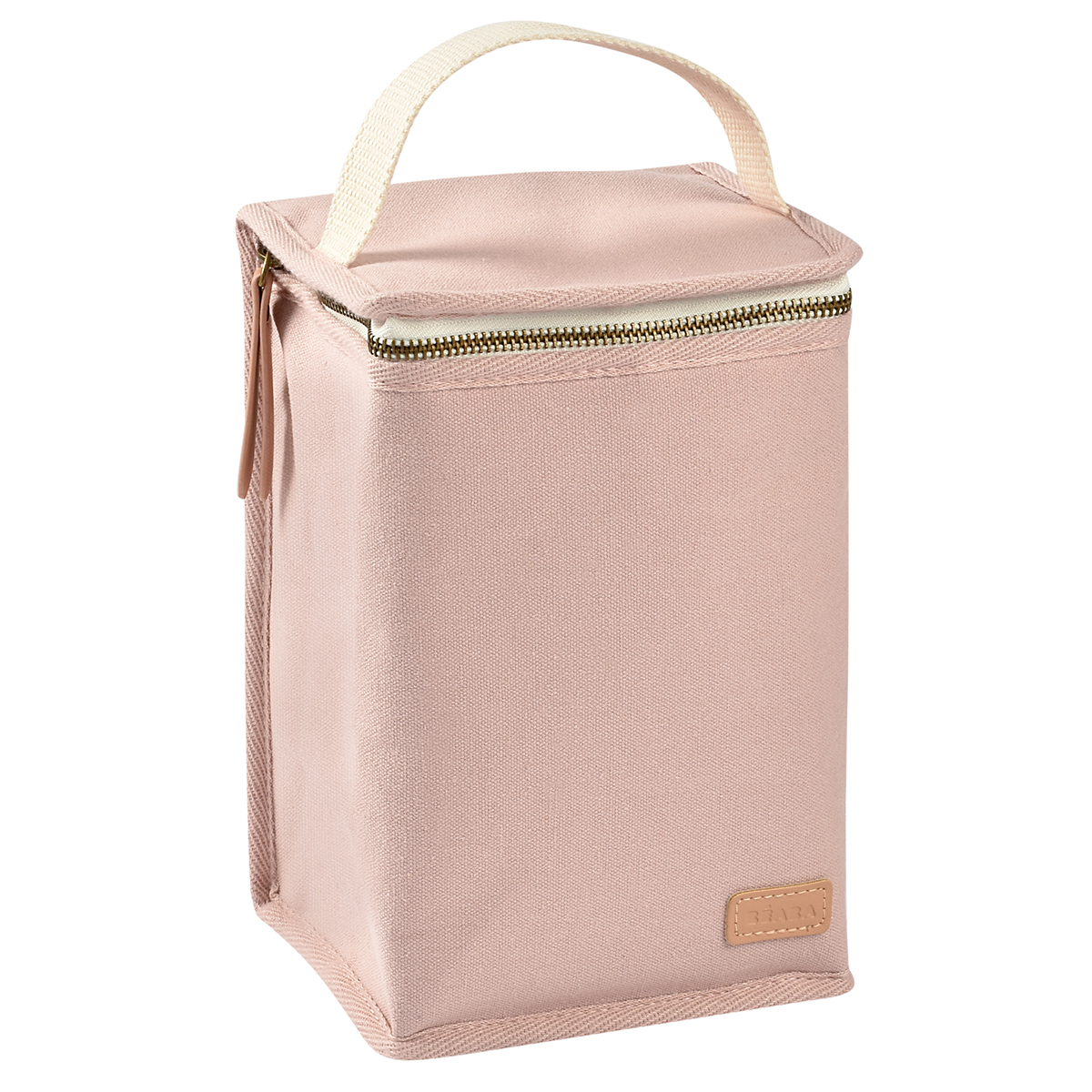 Beaba - Pochette repas  isotherme canvas ROSE Béaba