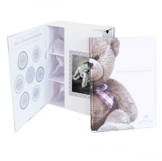 Domiva Boîte à trésor + journal de naissance Little Bear   Domiva Boîte à trésor + journal de naissance Little Bear