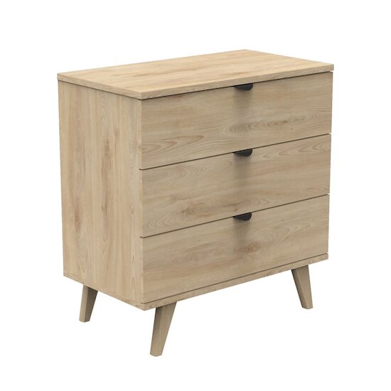 Sauthon Commode 3 tirroirs Mia Hêtre Charme 