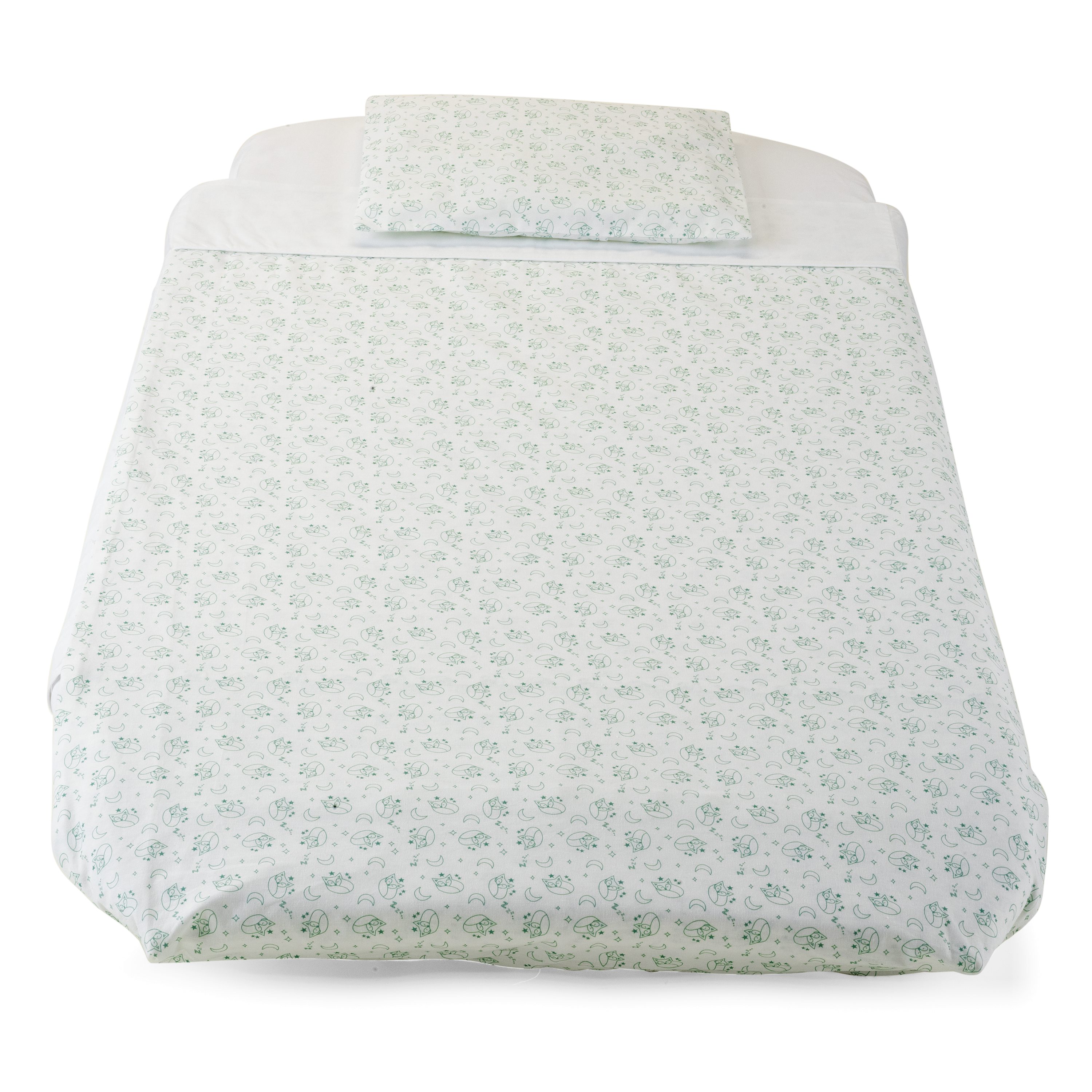 Set 3 pcs Chicco Next2Me : Taie oreiller + Drap housse + Housse de couette BLANC Chicco