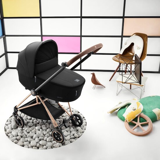 Cybex Nacelle Luxe pour Poussette Mios 3 Cozy Beige  Cybex Nacelle Luxe pour Poussette Mios 3 Cozy Beige