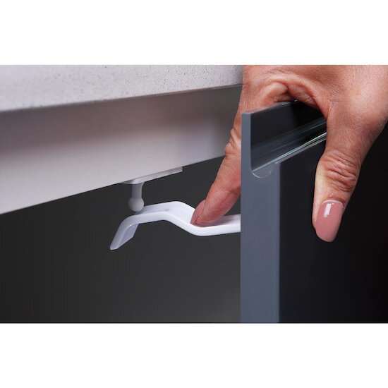 Dreambaby Double-serrure adhésive pour armoire Pack 2pcs Blanc 