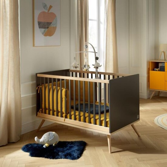 Sauthon Original Little big bed Boréale 70x140 cm Chêne Doré - Gris Volcan 70x140 cm Sauthon Original Little big bed Boréale 70x140 cm Chêne Doré - Gris Volcan 70x140 cm