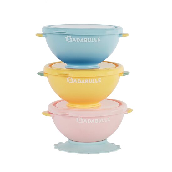 Miracle Baby Bol Ventouse pour Bébé Bowl en Silicone avec Couvercle et  Cuillère Assiettes Anti-Dérapante pour Enfant, Sans BPA, Passe au  Lave-vaisselle et au Micro-ondes, Rose : : Bébé et Puériculture