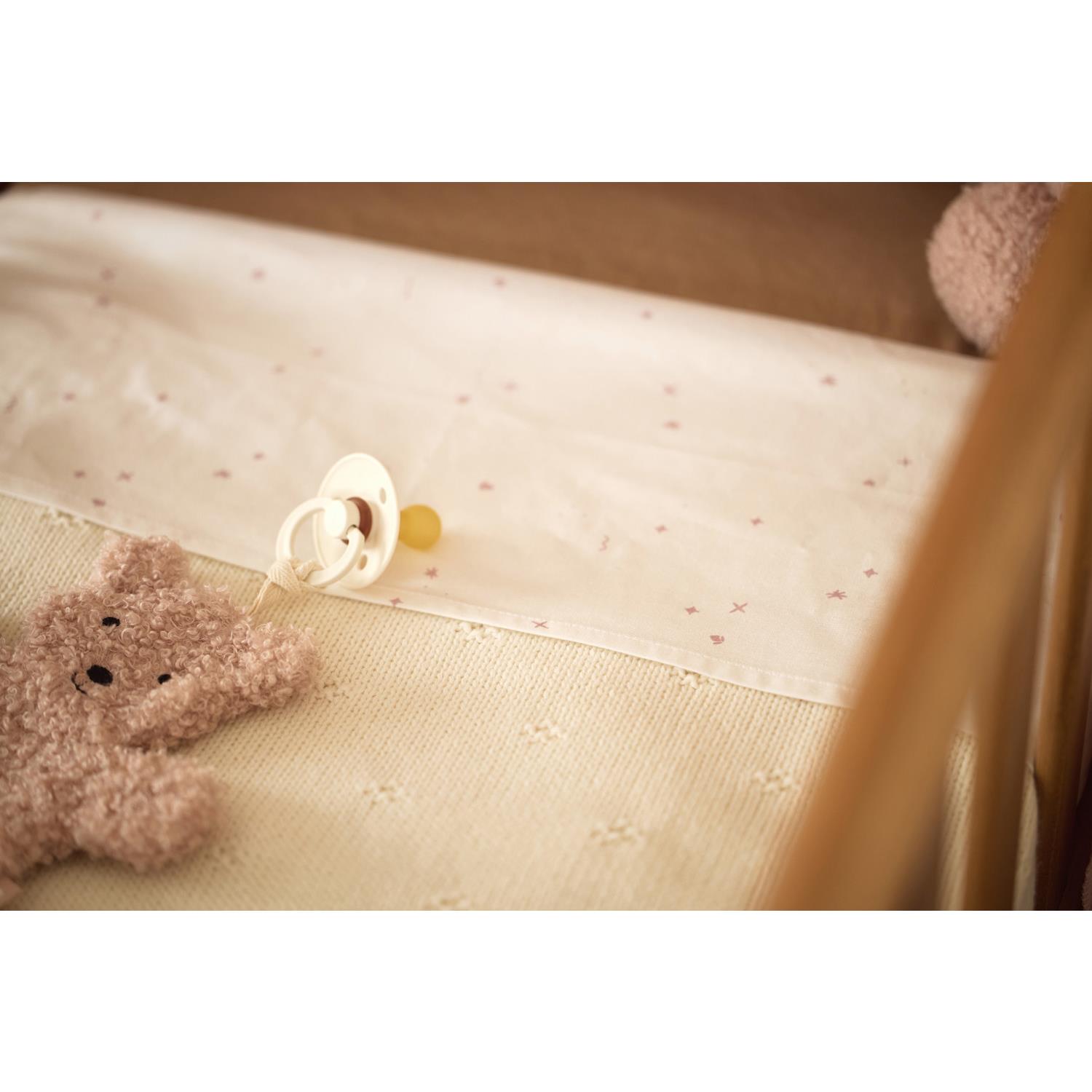 Jollein - Attache Sucette Teddy Bear ROSE Jollein