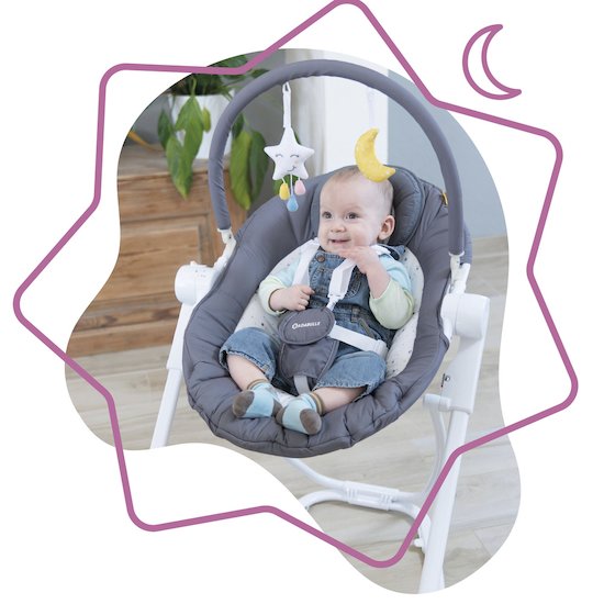 Badabulle Transat en Hauteur compact'up Moonlight  Badabulle Transat en Hauteur compact'up Moonlight