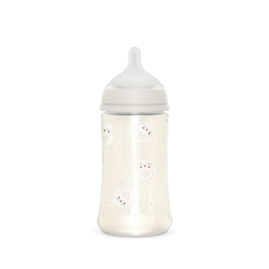 Suavinex Biberon Bonhomia avec tétine Sxpro M Beige 270 ml Suavinex Biberon Bonhomia avec tétine Sxpro M Beige 270 ml
