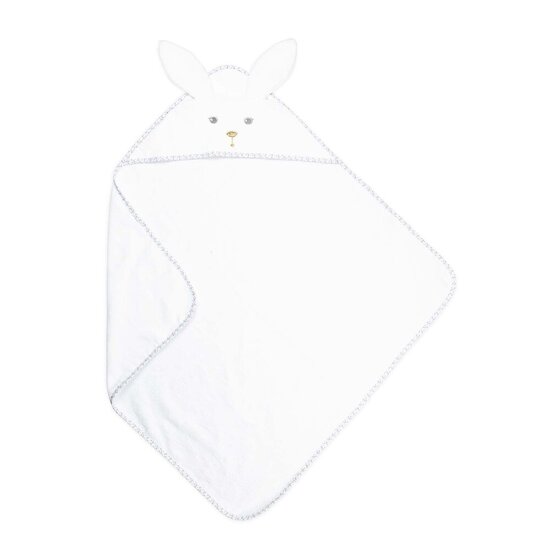 Kaloo Cape de bain lapin Perle Blanc 