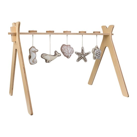 Quax Tipi - Activity Arch + 5 Knitted Toy   Quax Tipi - Activity Arch + 5 Knitted Toy