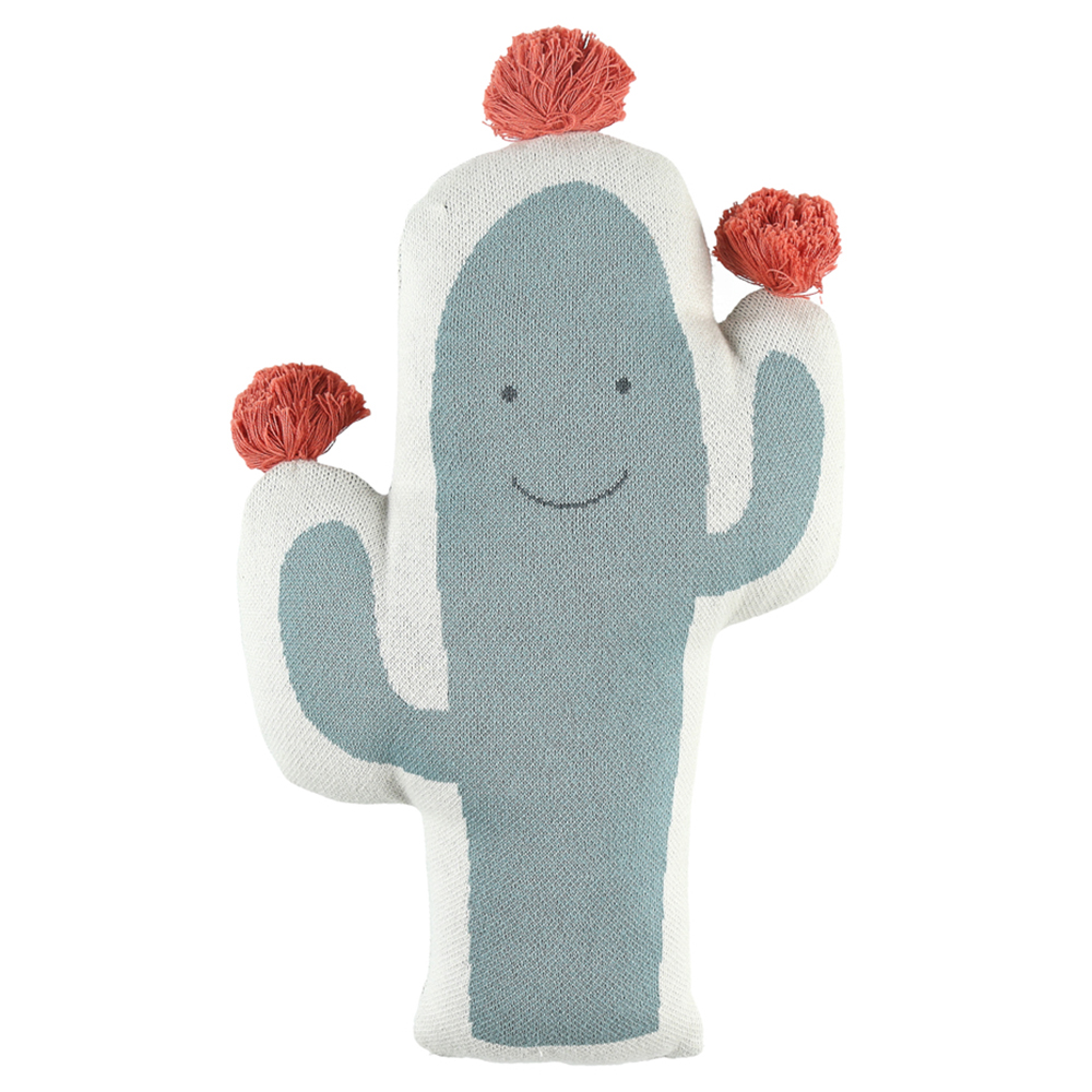 Coussin Cactus Bio Moris & Sacha VERT Noukie's