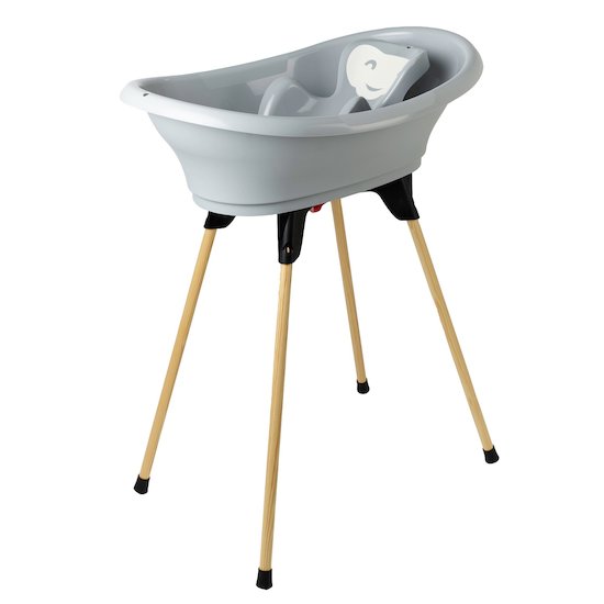 Bébé Baignoire Bébé Nacelle Enfants Pliable Pliable Bain Sûr 3 en 1 0-6 Ans  avec Pieds Portable rose