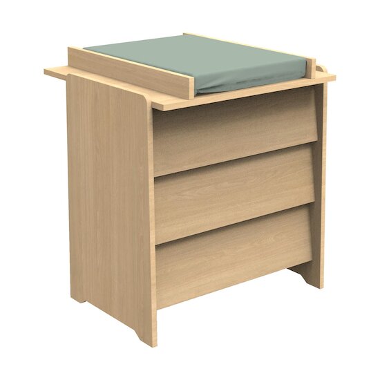 Sauthon Commode 3 tiroirs cannelle Chêne Miel  Sauthon Commode 3 tiroirs cannelle Chêne Miel