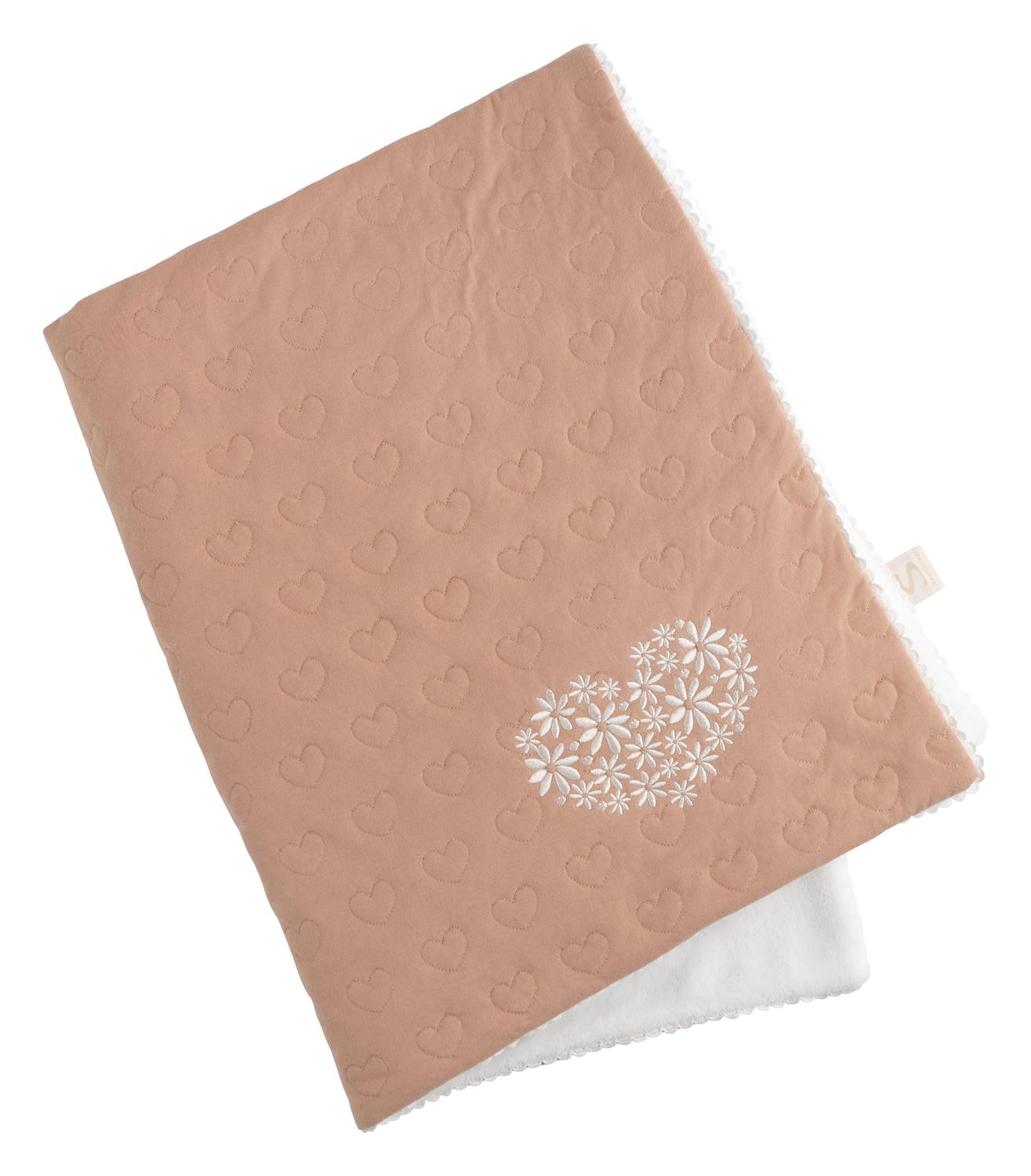 Couverture Petit Coeur ROSE Sauthon