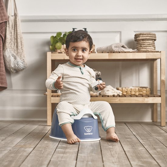 BabyBjörn Pot Smart Bleu Profond/Blanc  BabyBjörn Pot Smart Bleu Profond/Blanc