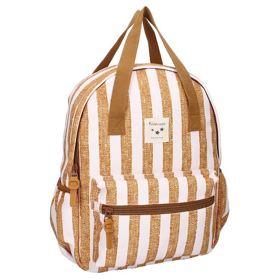 Kidzroom Sac à dos enfant à anses rayures Caramel  Kidzroom Sac à dos enfant à anses rayures Caramel