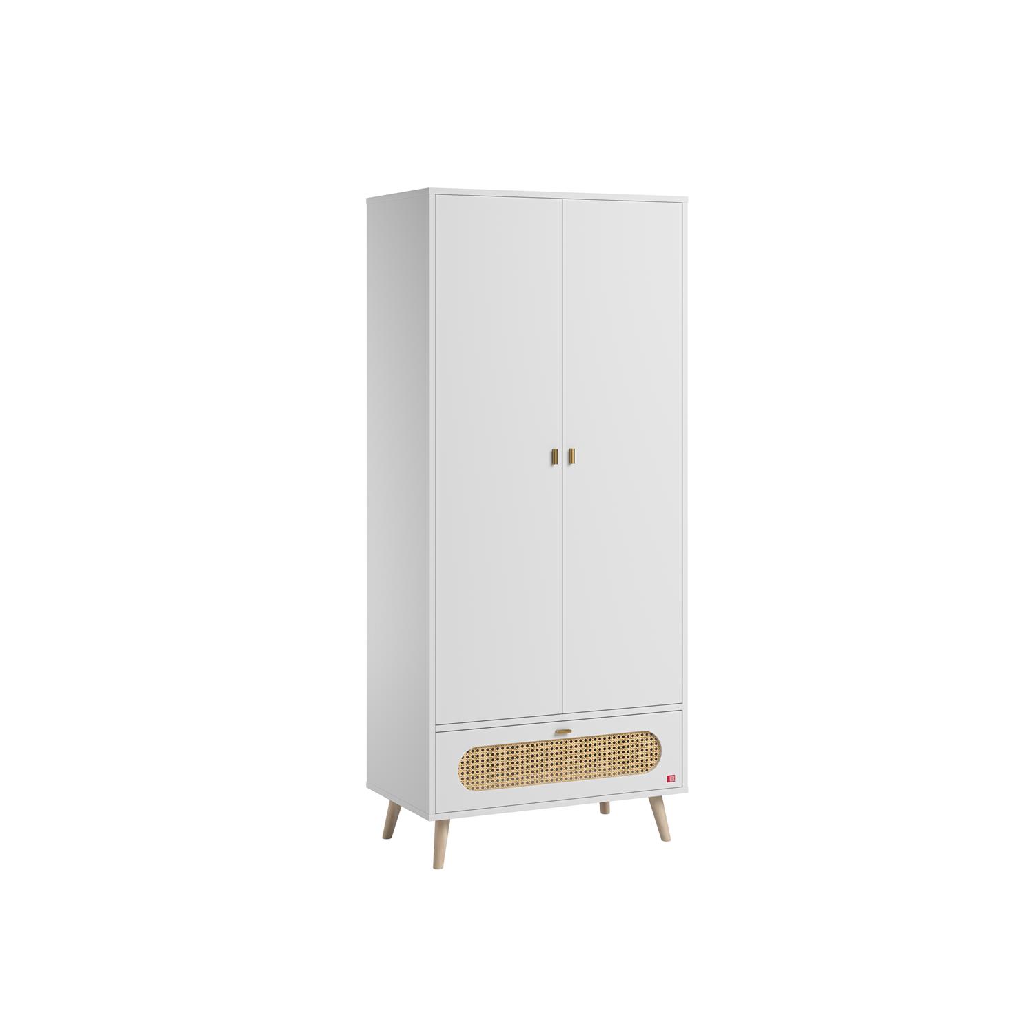 Vox - Armoire 2 portes Canne BLANC Vox