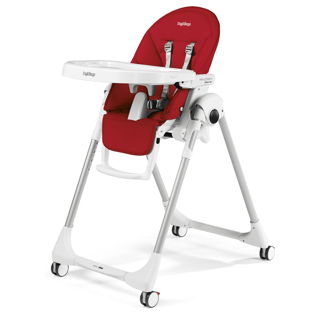 Chaise haute évolutive Prima pappa follow me ROUGE Peg Perego