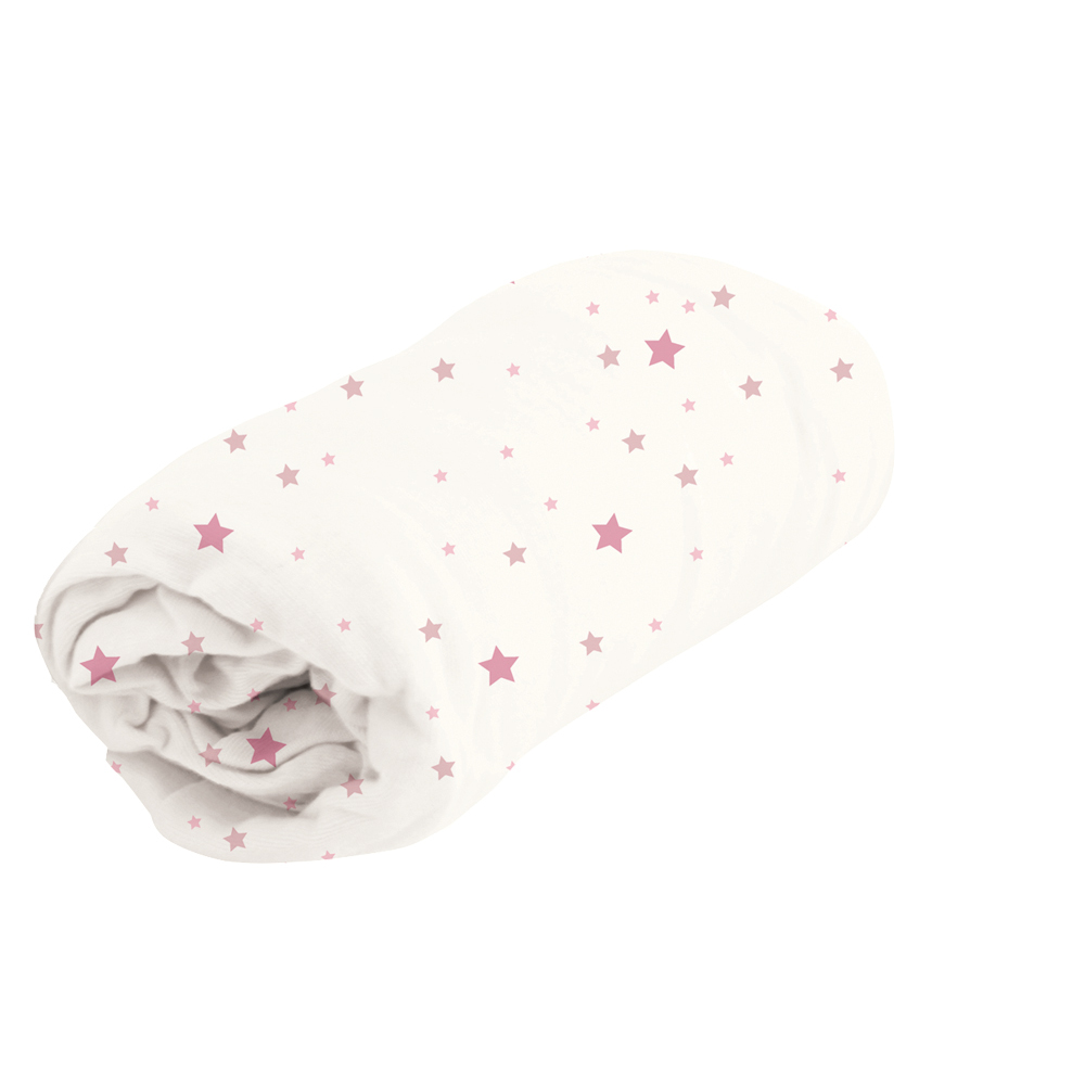 Drap housse jersey Jolly ROSE Domiva