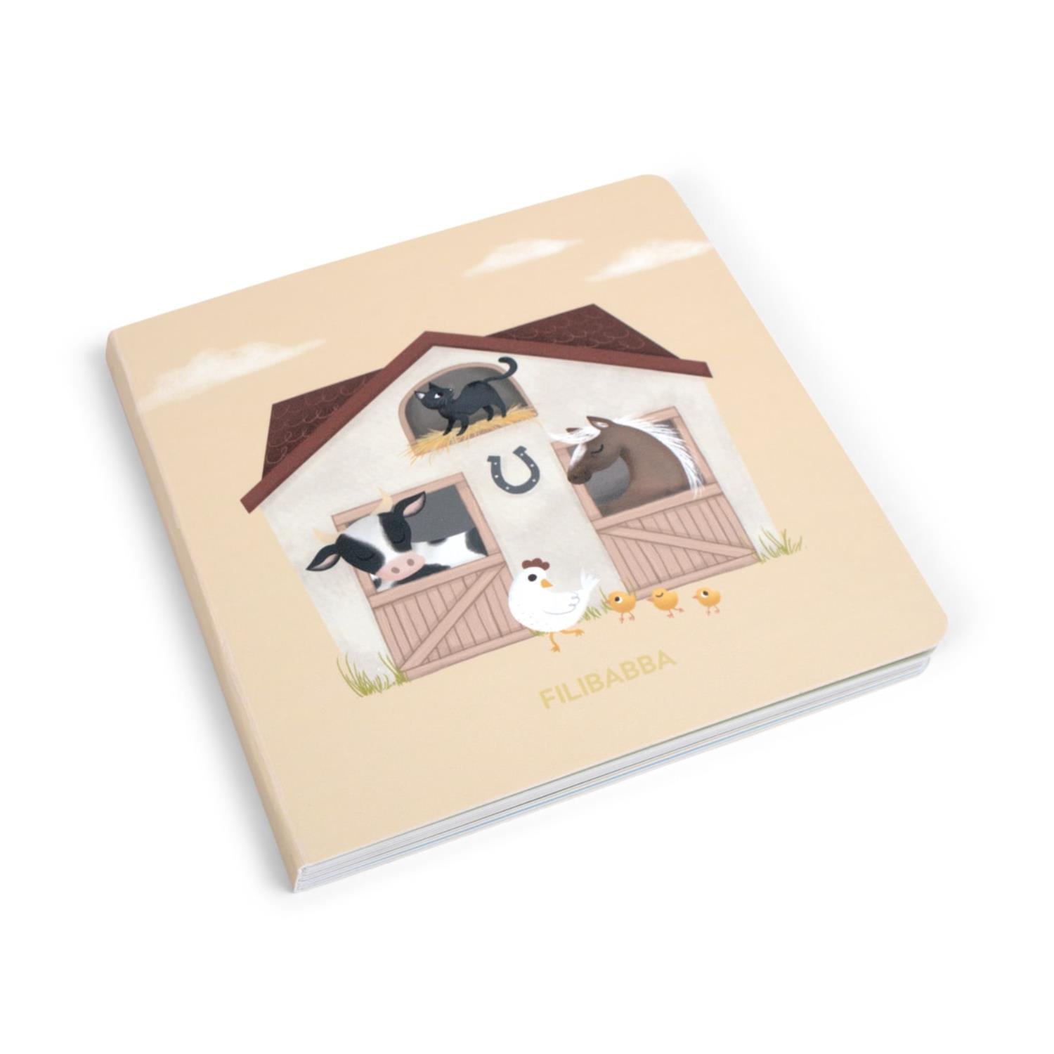Livre bébé A la ferme MULTICOLORE Filibabba