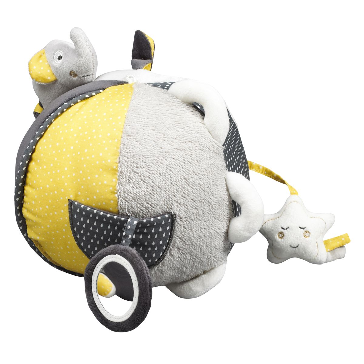 Sauthon - Balle d'activité Babyfan JAUNE Sauthon
