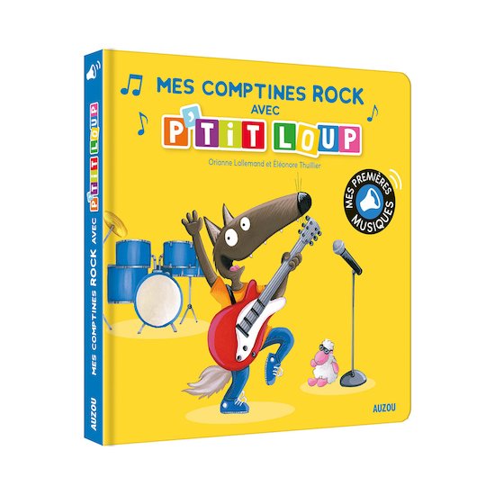 Auzou Livre P'Tit Loup - Mes Comptines Rock  