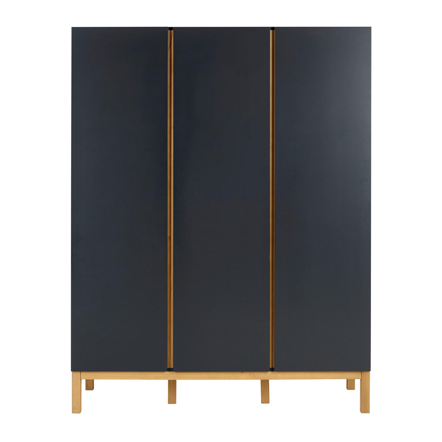 Armoire 3 Portes indigo GRIS Quax