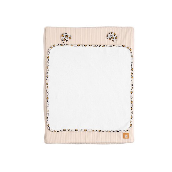 Sauthon Matelas à Langer Plus Serviette Éponge Leopard Ecru/Noir/Caramel 