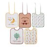Lot de 5 Bavoirs 