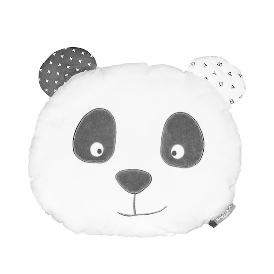Sauthon Coussin Panda Chao Chao Blanc - Noir 