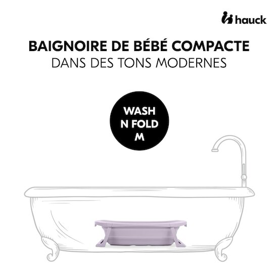 Hauck Baignoire Bébé Wash N Fold M Lavender 