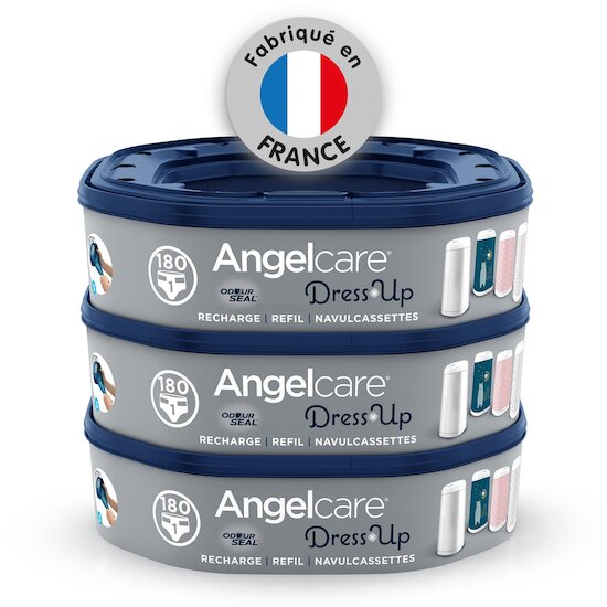 Angelcare 3 recharges octogonales pour poubelle Dress Up  