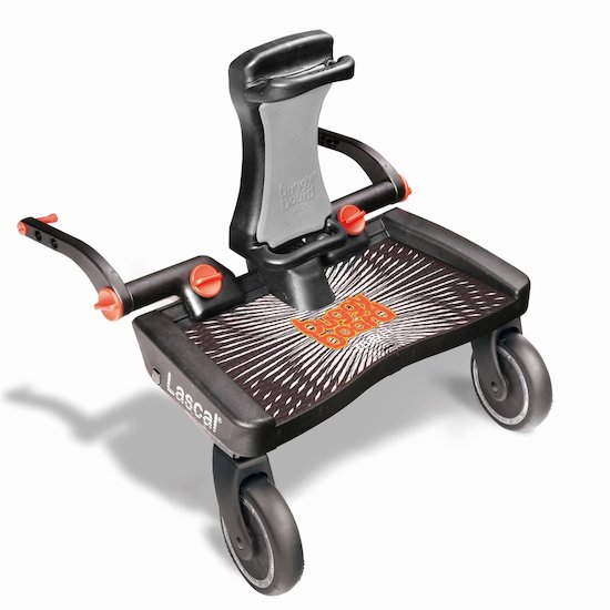 Lascal Planche à roulettes + assise Buggy Board Maxi Plus Noir/Gris  Lascal Planche à roulettes + assise Buggy Board Maxi Plus Noir/Gris