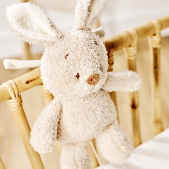 Nattou Peluche musicale Bébé Lapin Bouclette Teddy Beige  Nattou Peluche musicale Bébé Lapin Bouclette Teddy Beige