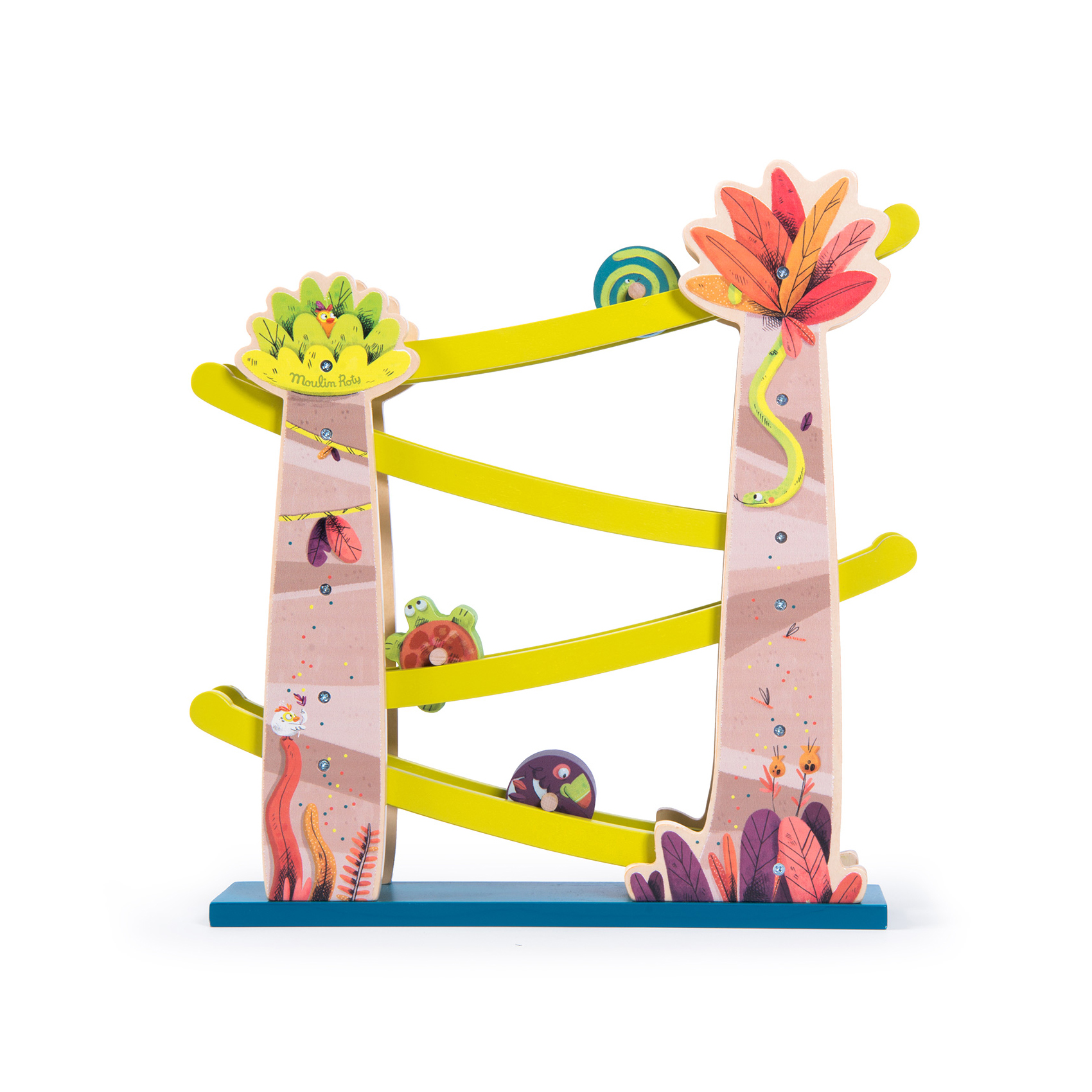 MOULIN ROTY - Cascade de toupies Dans la jungle MULTICOLORE Moulin Roty