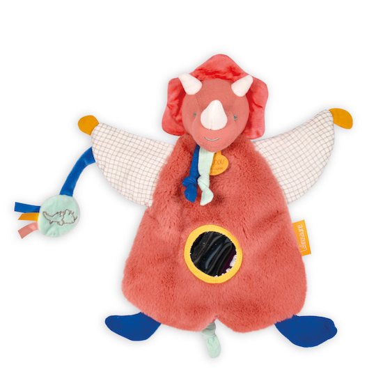 Doudou & Compagnie Marionnette d'éveil Les calinosaures Orange 25 cm