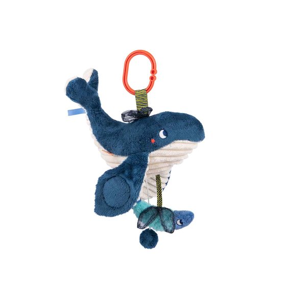 Moulin Roty Baleine musicale Les aventures de Paulie Bleu 29 cm