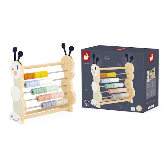 Janod Jeu éducatif Boulier Chenille Multicolore 