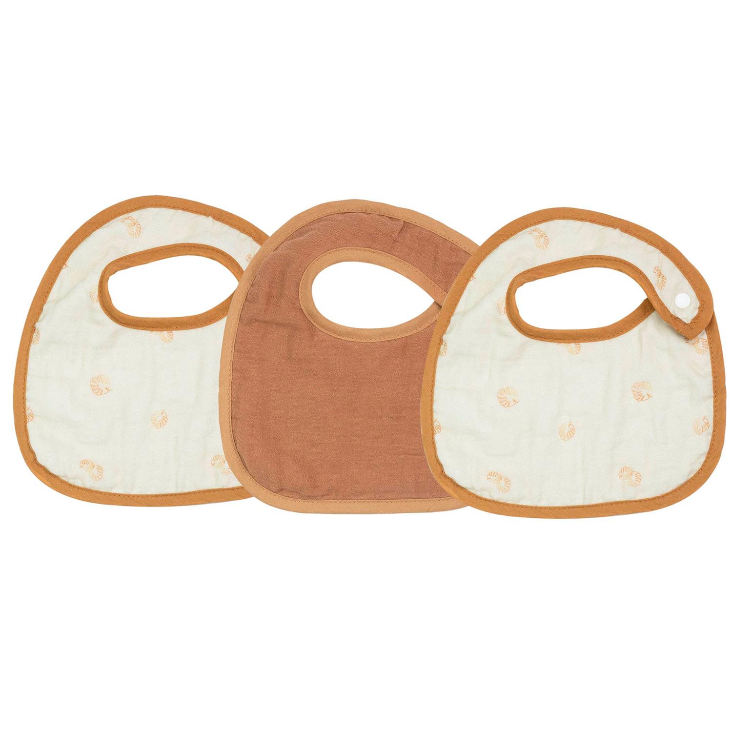 3 bavoirs naissance Diplododo BEIGE Trois Kilos Sept