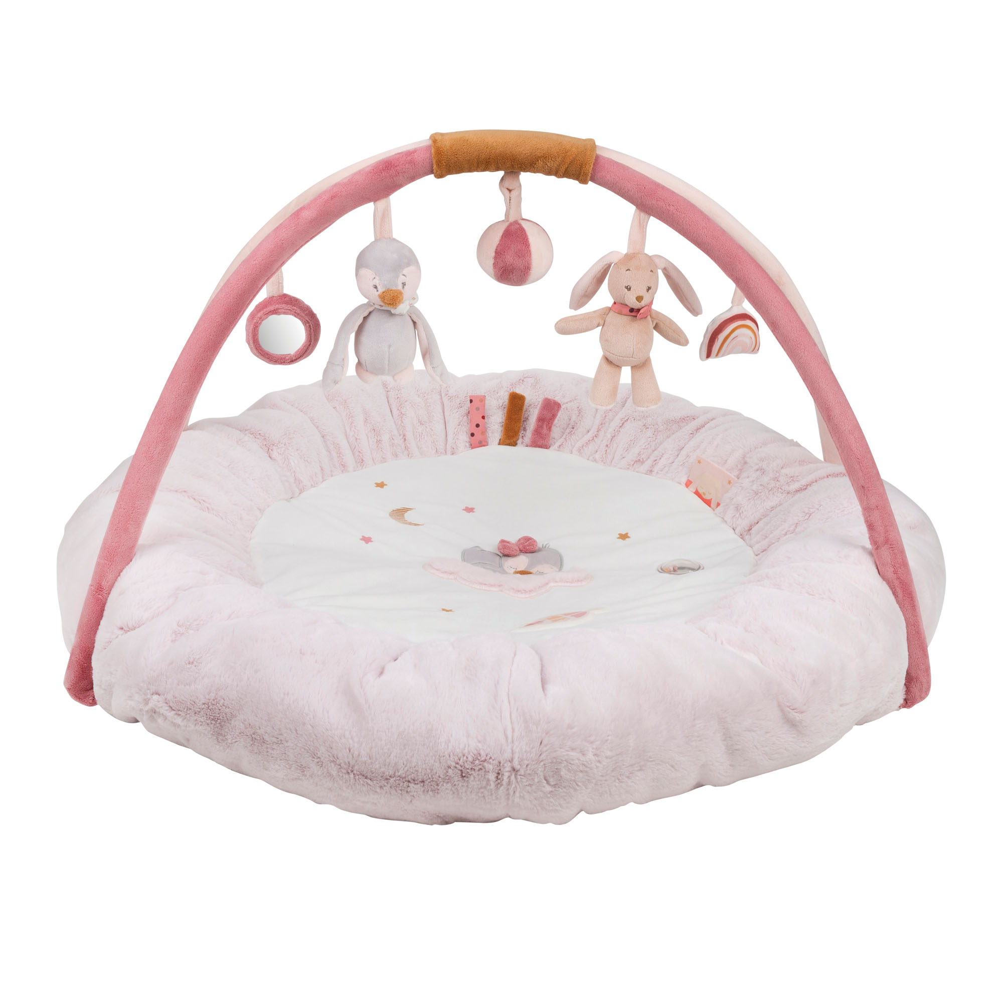 Tapis d'éveil pouf avec arches ROSE Nattou