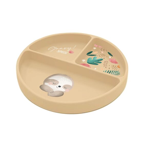 Sassi Junior Assiette silicone Gnawy The Sloth 