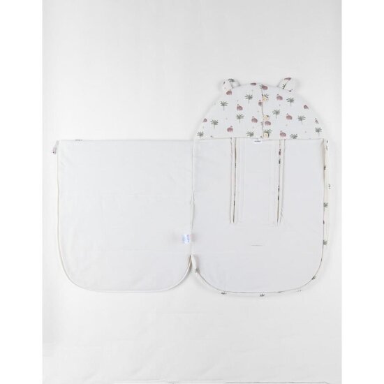 Noukie's Nid d'ange mousseline Mix & Match Cute Gorilla Blanc 45x60 cm