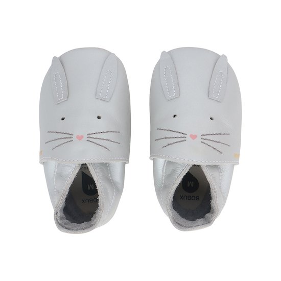 Bobux Chaussons en cuir Soft Soles Silver Hop 15-27 mois