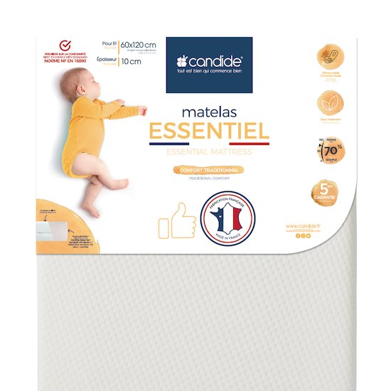 Matelas Bebe 70x140 Onix Mousse, Epaisseur 11 Cm Respirante Et Ergonomique.  Fermete Ideal Pour Bebe à Prix Carrefour