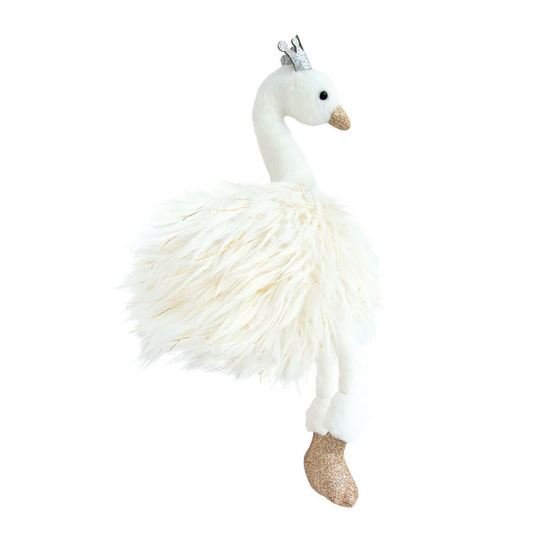 Histoire d'Ours Cygne blanc Blanc 30 cm