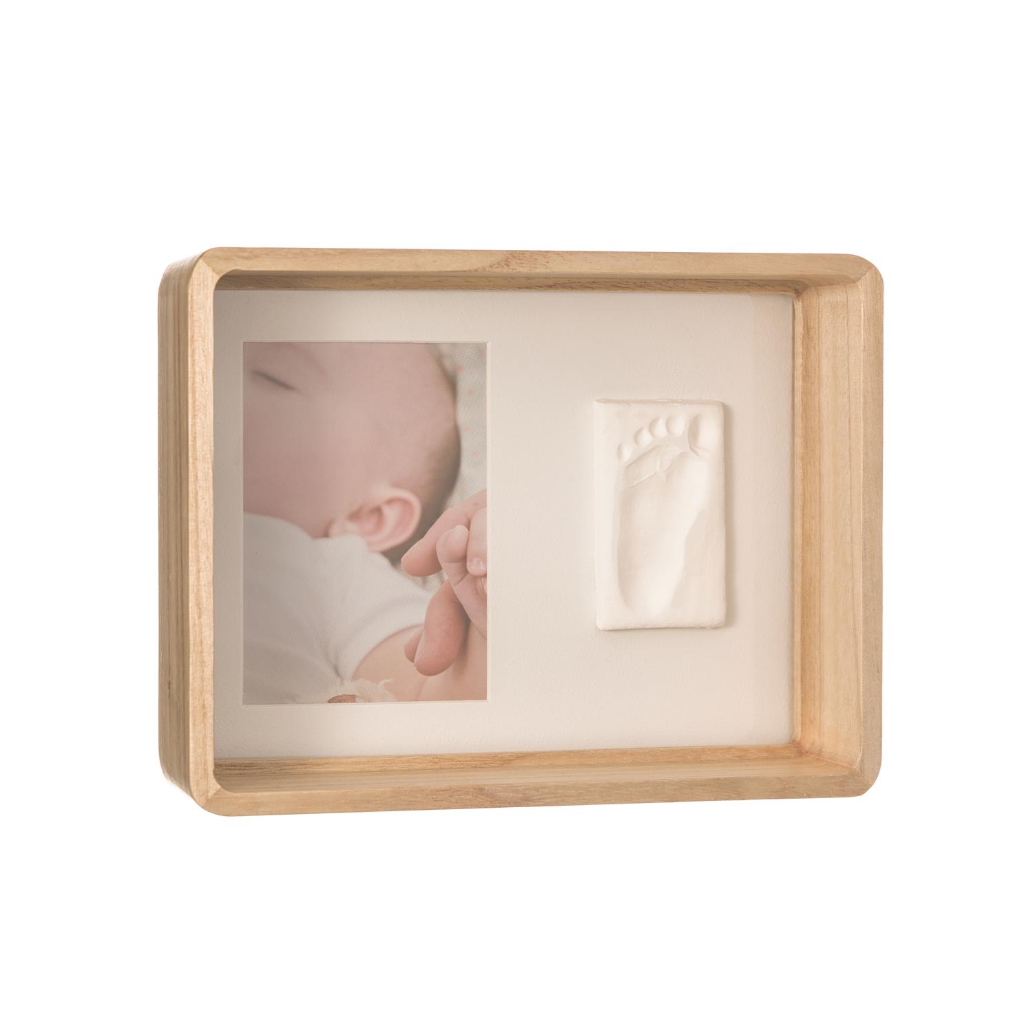 Cadre renfoncé empreinte bébé BEIGE Baby Art